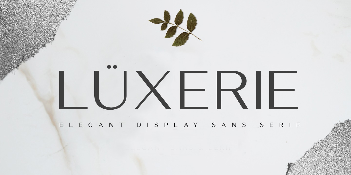 Пример шрифта Luxerie